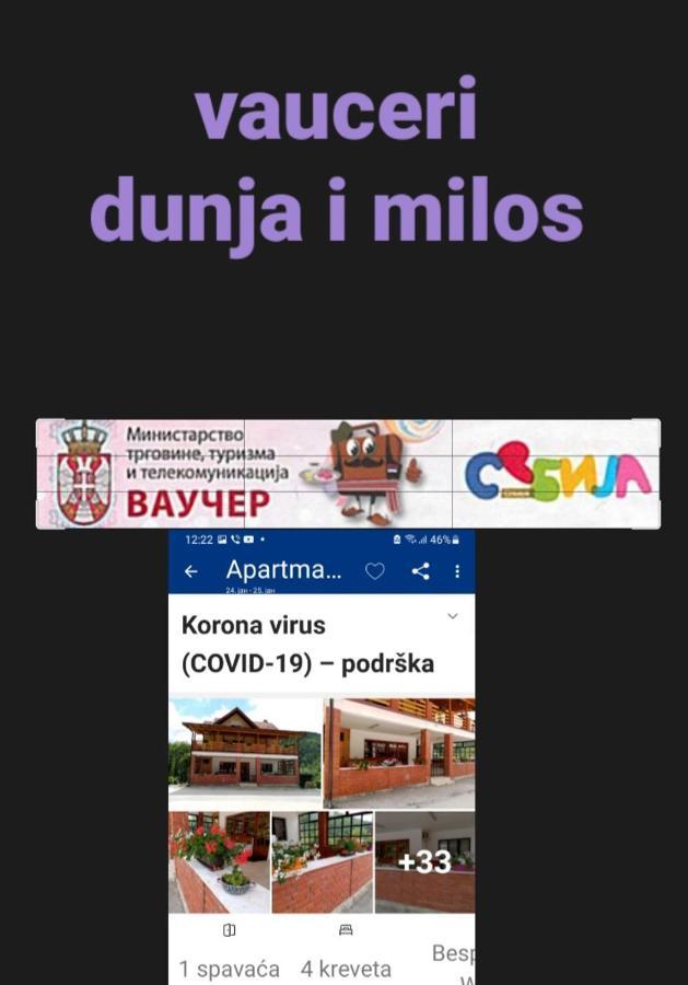 Apartman Dunja I Milos Mokra Gora Buitenkant foto